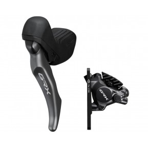 Гальмо гідравл диск Shimano RX820 GRX, заднее (правая тормоз. ручка/шифтер ST-RX820 12-быстрый, BR-RX820, гидролиния 1700мм) Фото №1