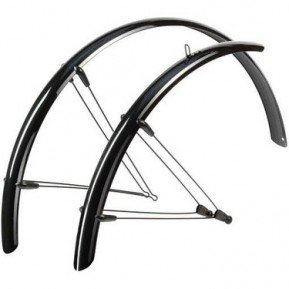 Комплект крил HEBIE RAINLINE 28" ширина 41 мм, чорні гляцеві Фото №1