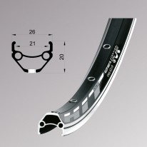 Обід Remerx HIT 21 RX 4521, 26'', 559x21, 32 отв., AV, піст., срібл. анод., V-Br, CNC 495 г