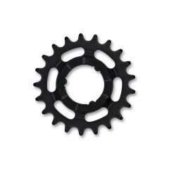 Зірка задня KMC Shimano Narrow 21T чорна 3/32" хромолієва сталь