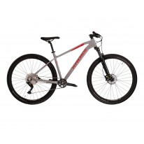 Велосипед 29" Kross LEVEL 4.0 gray-red gloss