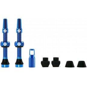 Вентилі для бескамерки MUC-OFF TUBELESS V2 44mm синій Фото №1