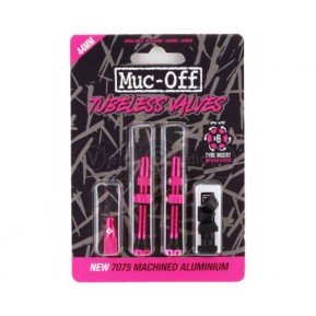 Вентилі для бескамерки MUC-OFF TUBELESS V2 44mm рожевий Фото №1