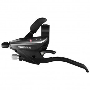 Гальмівна ручка/шифтер Shimano ST-EF65 лівий 3-шв трос, чорна, ОЕМ Фото №1