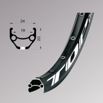Обід Remerx TOP DISC RX 3019, 27,5'', 584x19, 32 отв., AV, піст., чорн. анод.