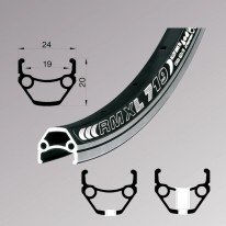 Обід Remerx DRAGON LINE 719, 29'', 622x19, 32 отв., AV, піст., чорн. анод., V-Br, CNC 582 г