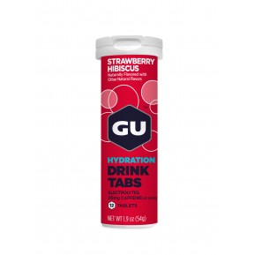 HYDRATION TABS GU Energy Strawberry Hibiscus (з кофеїном), 12 шт  Фото №1