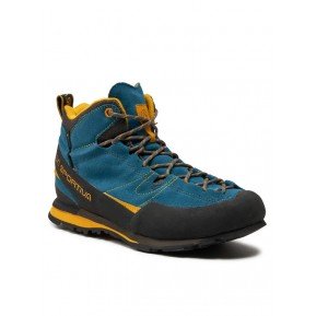 Ботинки La Sportiva Boulder X Mid blue-yellow (42-47 р) Фото №1