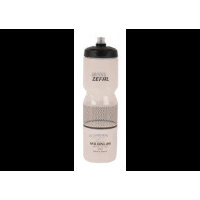 Фляга Zefal Magnum (1643) 975мл пласт. резьб. крышка Pro-Cap System, прозрачно-черная Фото №1