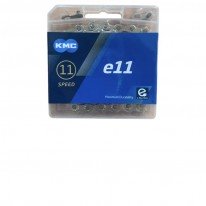  Ланцюг KMC e11 Silver 11 швидкостей 122 ланки срібний + замок