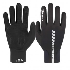 Велоперчатки Kinetixx Leevi unisex black sizes 7,5 -11 Фото №1