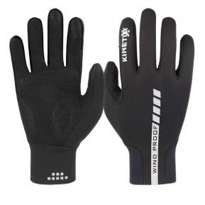 Велоперчатки Kinetixx Leevi unisex black sizes 7,5 -11 Фото №1