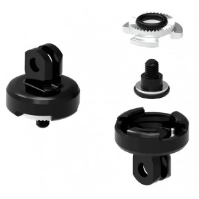 Крепление переднего света LEZYNE LED qPRO MOUNT быстросъемный адаптер под стандарт Go-pro Черный Y18 Фото №1