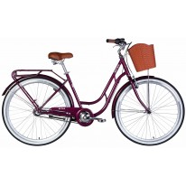 Велосипед 28"  Dorozhnik RETRO PH рама-19" малиновый 2025