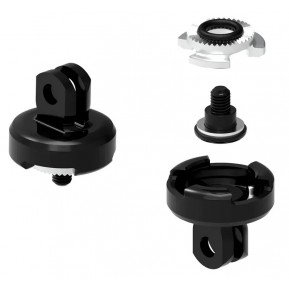Кріплення переднього світла LEZYNE LED qPRO MOUNT швидкоз'ємний адаптер під стандарт Go-pro Чорний Y18 Фото №1