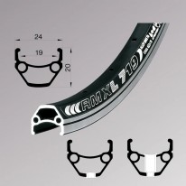 Обід Remerx  DRAGON LINE RX 719, 28'', 622x19, 32 отв., AV, чорний анодований, V-Br, CNC