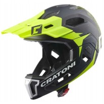 Шолом Cratoni C-Pure чорний/лайм матовий S/M (54-58 см) M/L (54-58 см)
