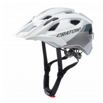 Шолом Cratoni Allride білий/сріблястий глянсовий розмір UNI (53-59 см)