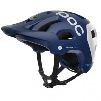 Велошлем спорт POC Tectal Race Spin, Lead Blue / Hydrogen White Matt