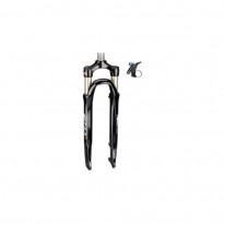 Вилка 28" Suntour NCX-D-Coil-RL-DS 1.1/8", хід 63мм, пруж.-маслян, LockOut на кермі, регулювання, шток 28.6мм, тільки під Disk, чорна