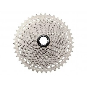 Касета 10-k 11-46T SUN RACE MS2 MTB, сталевий павук, Metallic Silver Фото №1