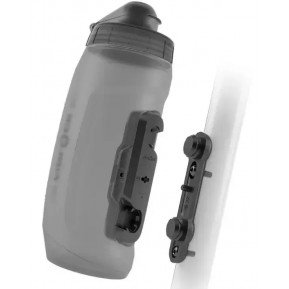 Фляга с коннектором и базой FIDLOCK TWIST bottle 590мл., прозрачный/черный Фото №1