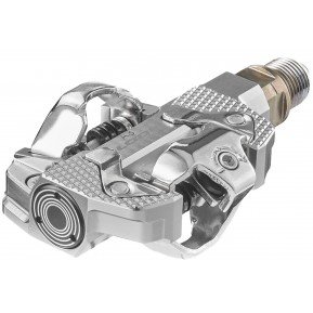 Педали Look X-TRACK POWER DUAL алюминий, ось chromoly 9/16", серебристые Фото №1