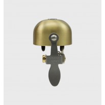 Звонок велосипедный E-NE CRANE, Matte Gold, 37мм латунь, скоба