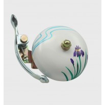 Звонок HANDPAINTED SUZU CRANE, Hana - "Ирис", 55мм алюминий, скоба
