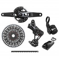 Групсет SRAM X0 T-Type Eagle V2 Transmission AXS Groupset (RD w/Battery/Charger/Cord, EC POD Ult, FC X0 Q174 CL55 DUB MTB Wide 170 w/DM 32t CR w/2 Guards, CN 126l, CS XS-1295 10-52t)