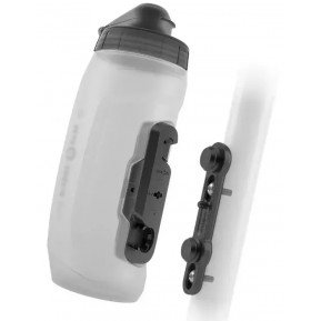 Фляга с коннектором и базой FIDLOCK TWIST bottle 590мл., прозрачный/белый Фото №1