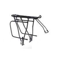 Багажник Kaiwei Carrier 30, під дискові гальма, з дужками, алюміній, чорний, універсальне кріплення