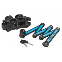  Фолдінговий велосипедний замок під ключ KLS Fold 30, blue, 3,5 × 750 мм