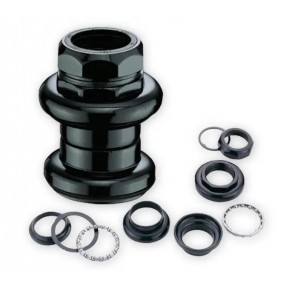 Рульова колонка 1" VP VP-H692W, різьбова, d 22.2/30/27, 24 TPI, підшипники сепараторні, сталева, чорна Фото №1