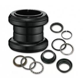 Рулевая колонка 1-1/8" VP VP-A71, d 28.6/34/30, подшипники сепараторные, стальная, черная Фото №1