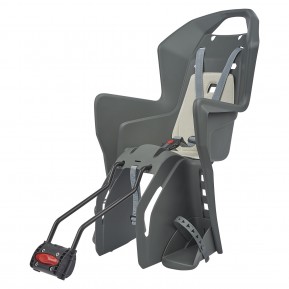 Детское кресло заднее POLISPORT Koolah FF 29" на подседельную трубу, 26"-29", 9-22 кг, серое Фото №1