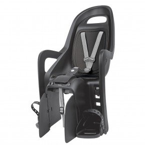 Дитяче крісло заднє POLISPORT Groovy Maxi CFS на багажник, 9-22 кг, чорне Фото №1