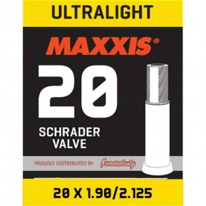 Вело камера MAXXIS ULTRALIGHT 20X1.90/2.125 Ніпель - Schrader 48мм Фото №1
