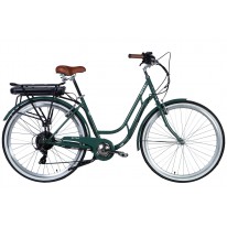 Велосипед з електроприводом  28" сталь  Dorozhnik eRETRO Vbr FR рама-19" 36B 13А*г 500Вт зелено-сірий 2026