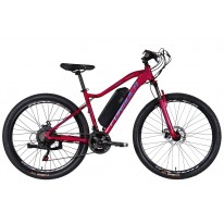Велосипед с электроприводом 27.5" AL Formula eALPINA DD FR рама-17" 36B 12.5А*ч 500Вт розово-синий 2026