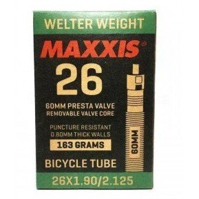 Вело камера MAXXIS WELTER WEIGHT 26X1.90/2.125 Ніпель - Presta 60mm Фото №1