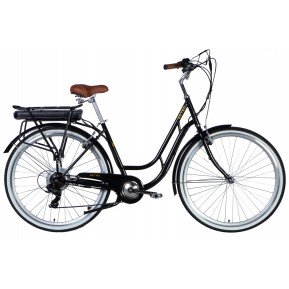 Велосипед з електроприводом  28" сталь  Dorozhnik eRETRO Vbr FR рама-19" 36B 13А*г 500Вт black 2026 Фото №1