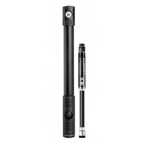 Мінінасос  Crankbrothers KLIC HP GAUGE, алюмінієвий, з манометром, presta/schrader, 120psi/8.3 bar, чорний