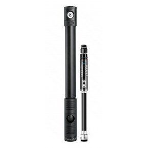 Мінінасос  Crankbrothers KLIC HP GAUGE, алюмінієвий, з манометром, presta/schrader, 120psi/8.3 bar, чорний Фото №1