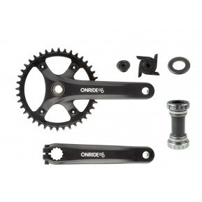 Комплект шатунів ONRIDE Solo Pro 1120 Hollowtech 170 мм 40T BCD 110 мм для 9/10/11-швидкісної трансмісії з кареткою Фото №1