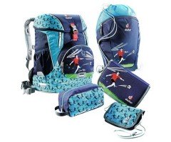 Шкільний набір DEUTER OneTwoSet - Sneaker Bag колір 3045 navy soccer (3830116 OneTwo; 3890115 Sneaker Bag; 3890215 Chest Wallet; 3890416 Pencil Pouch; 2890315 Pencil box)