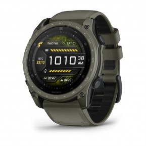 Смарт-часы Garmin Tactix 8 (51 мм) AMOLED с Applied Ballistics Ultralight™ и покрытием Cerakote® цвета хаки Фото №1