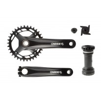 Комплект шатунов ONRIDE SoloPro 1110 Hollowtech 170 мм 34T BCD 104/76 мм для 9/10/11-скоростной трансмиссии с кареткой