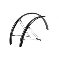 Комплект крил Hebie RAINLINE 28" ширина 48 мм, чорні глянцеві