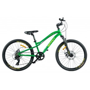 Велосипед 24" Spirit Flash 4.2 24", рама Uni, зелёный/матовый 2021  Фото №1